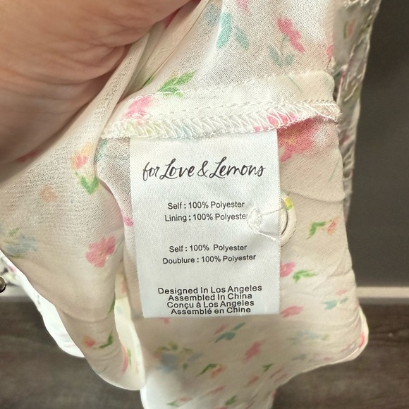 For Love and Lemons Women's Magnolia Mini‎ Dress Size Large - Picture 6 of 7